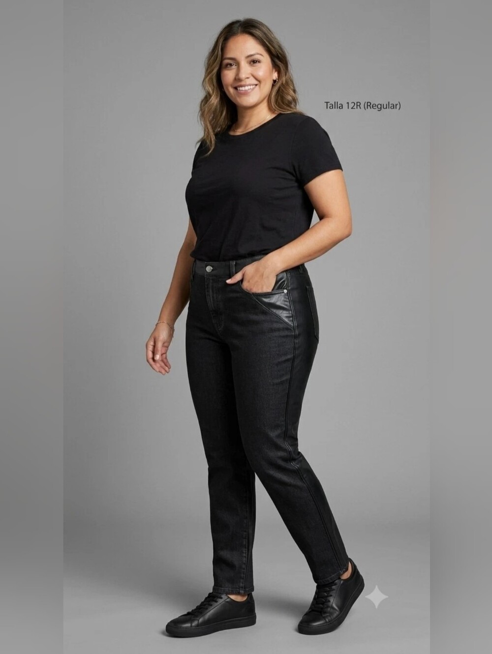 Universal Thread Goods Pants Womens plus-sz 17R High-Rise Black Jeans & Leather